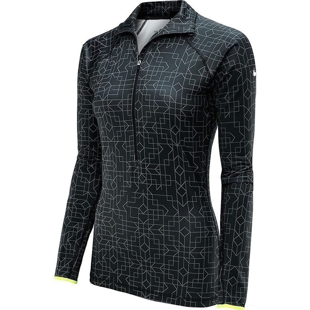 Nike Pro Half Zip Hyperwarm Pullover Geometric